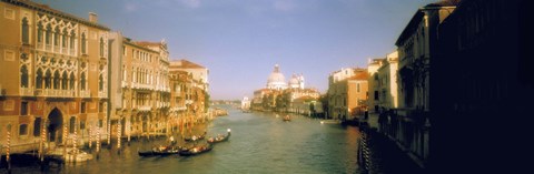Framed Sun lit buildings along the Grand Canal, Venice, Italy Print