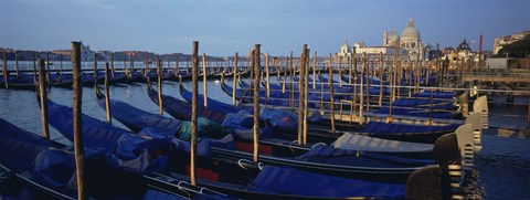 Framed Gondolas, Venice, Italy Print
