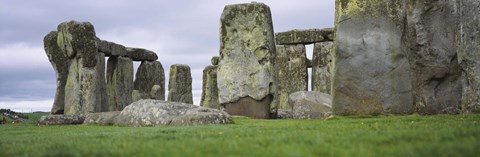 Framed Rock formations of Stonehenge, Wiltshire, England Print