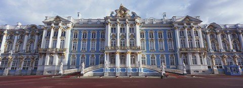 Framed Facade of a palace, Catherine Palace, Pushkin, St. Petersburg, Russia Print