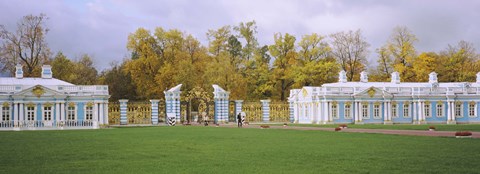 Framed Lawn in front of a palace, Catherine Palace, Pushkin, St. Petersburg, Russia Print