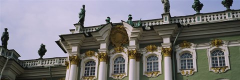 Framed Low angle view of a palace, Winter Palace, State Hermitage Museum, St. Petersburg, Russia Print