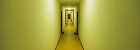 Framed Empty corridor of a building, Baden-Wurttemberg, Germany Print