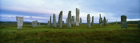 Framed Calanais Standing Stones, Isle of Lewis, Outer Hebrides, Scotland. Print