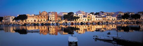 Framed Buildings at the waterfront, Porto, Majorca, Spain Print