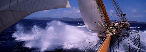 Framed Sailing in Antigua Print