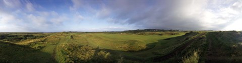 Framed Golf course on a landscape, Royal Troon Golf Club, Troon, South Ayrshire, Scotland Print