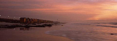 Framed Muizenberg Beach, False Bay, Cape Town, Western Cape Province, Republic of South Africa Print