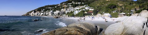 Framed Boulders on the beach, Clifton Beach, Cape Town, Western Cape Province, South Africa Print