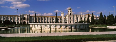 Framed Facade of a monastery, Mosteiro Dos Jeronimos, Lisbon, Portugal Print