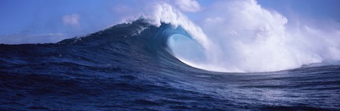 Framed Waves in the sea, Maui, Hawaii Print