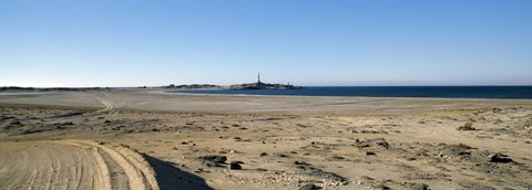 Framed Landscape with a lighthouse in the background, Luderitz, Namibia Print