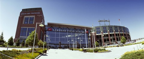 Framed Facade of a stadium, Lambeau Field, Green Bay, Wisconsin, USA Print