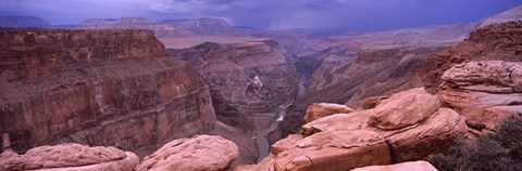Framed Toroweap Overlook with River, North Rim, Grand Canyon National Park, Arizona, USA Print