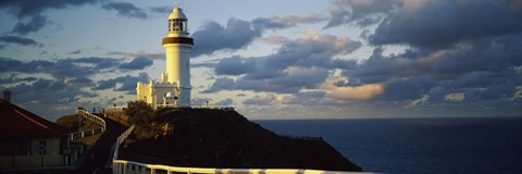 Framed Lighthouse at the coast, Broyn Bay Light House, New South Wales, Australia Print