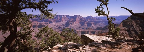 Framed Mountain range, South Rim, Grand Canyon National Park, Arizona Print
