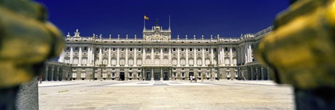 Framed Facade of a palace, Madrid Royal Palace, Madrid, Spain Print