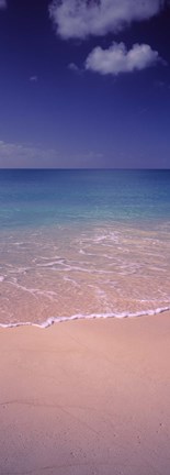 Framed Surf on the beach, Bahamas Print