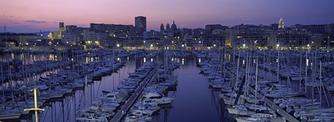 Framed Marseille, Bouches-Du-Rhone, Provence-Alpes-Cote d&#39;Azur, France Print