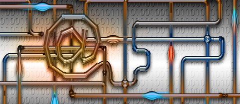 Framed Pipe information Print