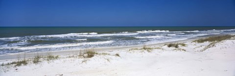 Framed Surf on the beach, St. Joseph Peninsula State Park, Florida, USA Print