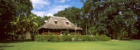 Framed Old Plantation house on L'Union Estate, La Digue Island, Seychelles Print