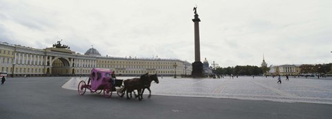 Framed General Staff Building, State Hermitage Museum, Winter Palace, Palace Square, St. Petersburg, Russia Print