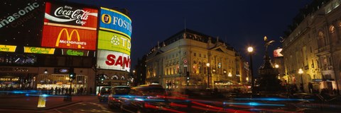 Framed Piccadilly Circus, London, England, United Kingdom Print