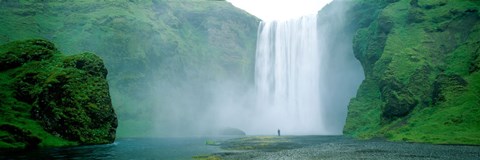Framed Skogafoss Falls, Skogar River, Iceland Print