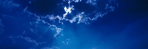 Framed Clouds over Dava Moor Nairn Scotland Print