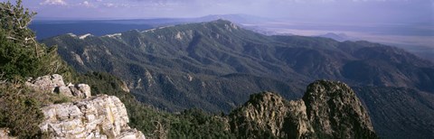Framed Sandia Mountains, Albuquerque, New Mexico, USA Print