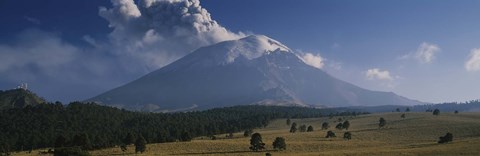 Framed Clouds over a mountain, Popocatepetl Volcano, Mexico Print