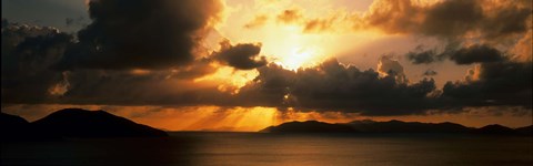Framed Sunset British Virgin Islands Print