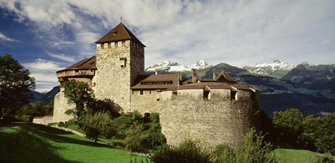 Framed Castle in Vaduz Lichtenstein Print