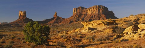 Framed Rock Formations, Monument Valley, Arizona, USA (day, horizontal) Print