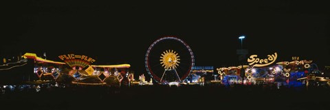 Framed Ferris Wheel, Oktoberfest, Munich, Germany Print