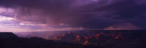 Framed Storm Clouds over Grand Canyon, Arizona Print