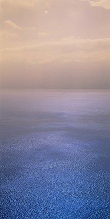 Framed Reflection of clouds on water, Lake Geneva, Switzerland Print