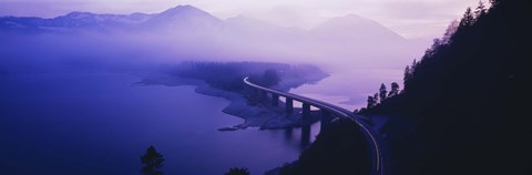 Framed Twilight road Germany Print