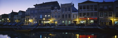 Framed Buildings at the waterfront, Costa De Prata, Aveiro, Portugal Print
