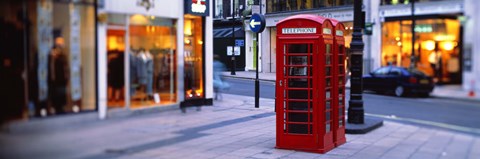 Framed Phone Booth, London, England, United Kingdom Print