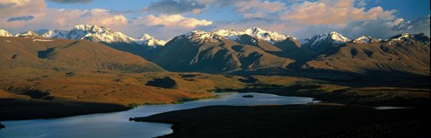 Framed Lake Alexandrina New Zealand Print