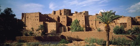 Framed Buildings in a village, Ait Benhaddou, Ouarzazate, Marrakesh, Morocco Print