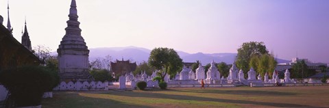 Framed Wat Complex Chiang Mai Thailand Print