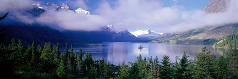 Framed St Mary Lake, Glacier National Park, Montana, USA Print