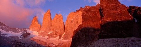 Framed Parque National Torres del Paine Patagonia Chile Print