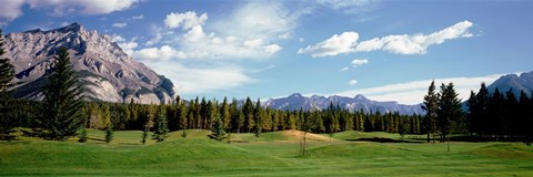 Framed Golf Course Banff Alberta Canada Print
