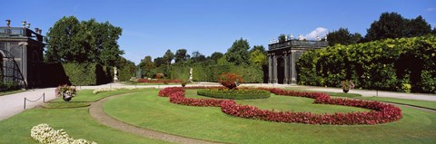 Framed Formal garden in front of a building, Schonbrunn Gardens, Vienna, Austria Print