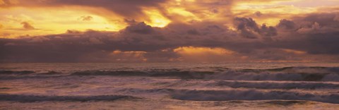 Framed Clouds over the ocean, Pacific Ocean, California, USA Print