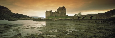 Framed Eilean Donan Castle at dusk, Scotland Print